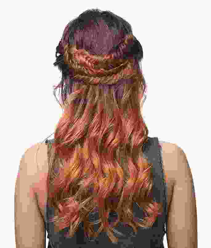 Long Hair Golden Brown Wig - immagine 5